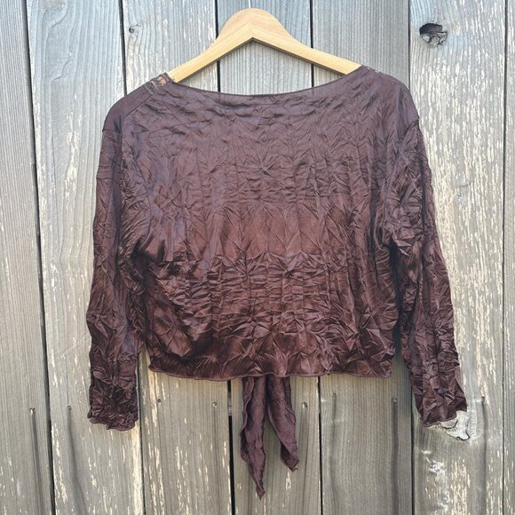 Women's Brown Crop-top - Picture 5 of 8